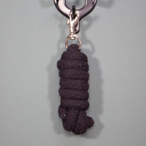 Führstrick mit Karabiner schwarz