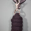 Führstrick mit Karabiner schwarz – Bild 2