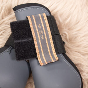 Showmaster Hartschalengamaschen grau Pony