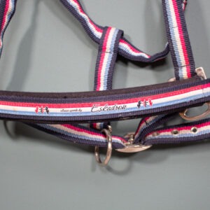 Eskadron Halfter Dornschnalle freshberry/white/skyblue/navy WB