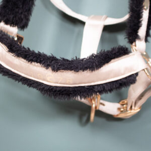 Cavallo Halfter mit Kunstfell beige WB
