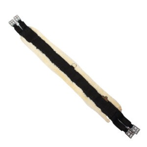Kentucky Langgurt mit Kunstfell schwarz 115 cm