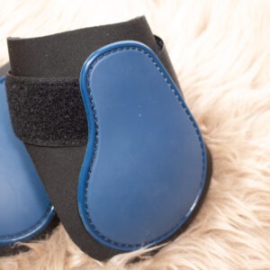 QHP Streichkappen blau Pony