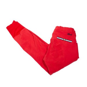 Spooks Reithose mit Silikonvollbesatz rot S