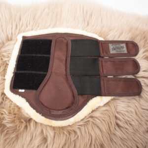 Horse-Friends Gamaschen FauxFur dark brown M