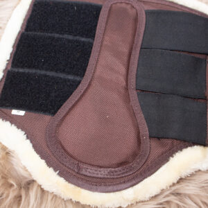 Horse-Friends Gamaschen FauxFur dark brown M