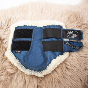 Felix Bühler Gamaschen Save the Sheep blau COB