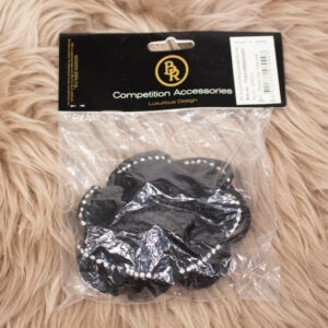 BR Scrunchie Magnolia mit Haarnetz schwarz