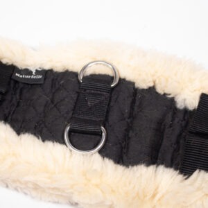 Engel Kurzgurt mit Lammfell schwarz 55 cm