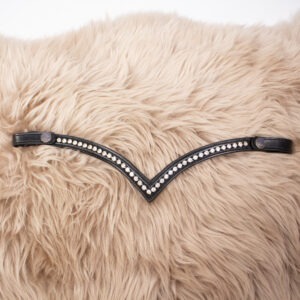 Bridlery Stirnriemen Texas schwarz WB
