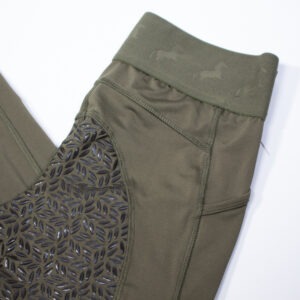 TCM Reitleggings mit Silikonvollbesatz olive 158/164
