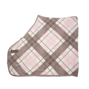 Eskadron Abschwitzdecke Fleece Check chocochip/white/powderrose M/135