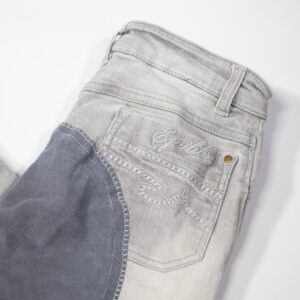 Equilibre Jeans Reithose mit Vollbesatz grau 34