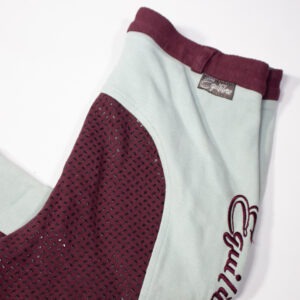 Equilibre Reithose mit Silikonvollbesatz rot/grau 170