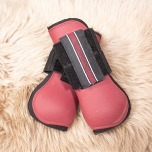 Showmaster Hartschalengamaschen rot WB