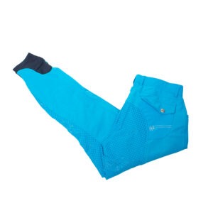 HKM Reithose mit Silikonvollbesatz türkis 36