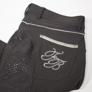 Felix Bühler Reithose mit Silikonvollbesatz braun 80