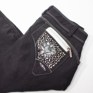 Animo Reithose mit Silikonkniebesatz schwarz 32