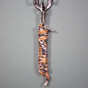 Eskadron Platinum Führstrick mit Panikhaken vermillion orange/martini olive