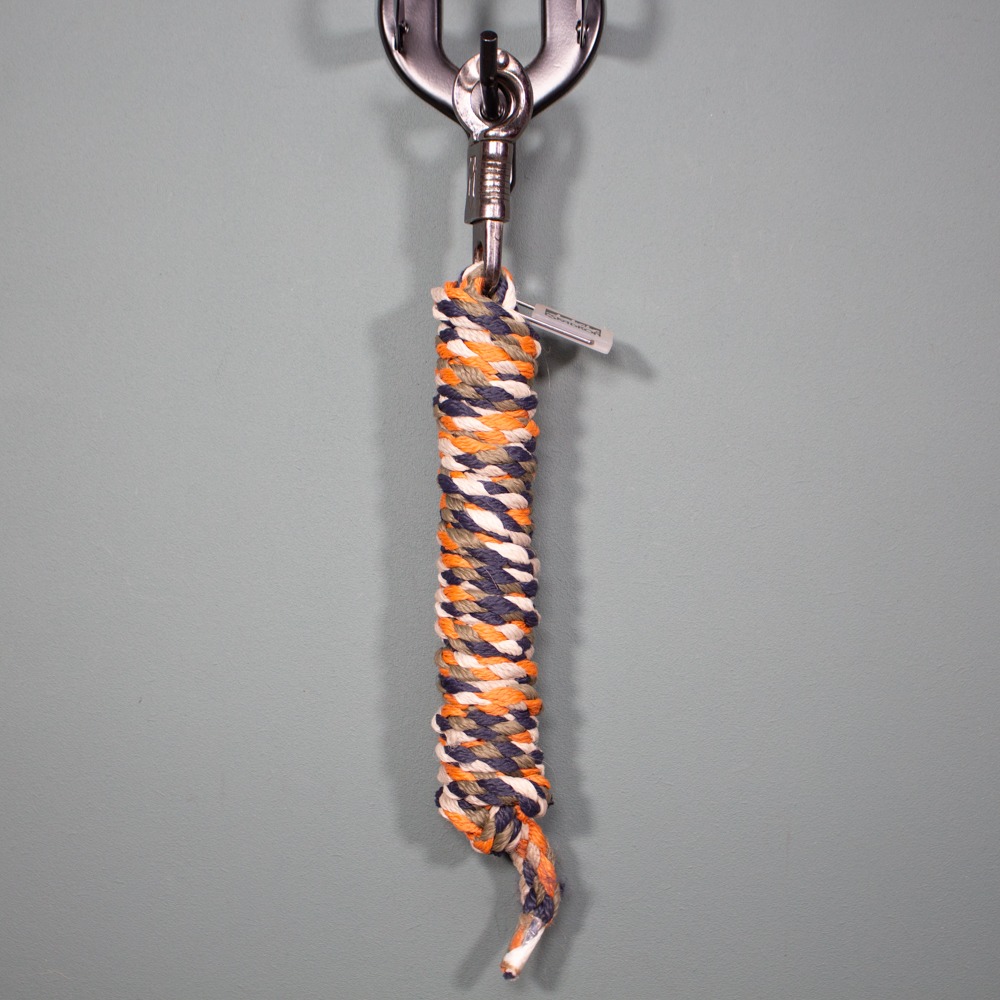 Eskadron Platinum Führstrick mit Panikhaken vermillion orange/martini olive