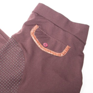Wüsten Stern Reithose mit Silikonvollbesatz bordeaux L