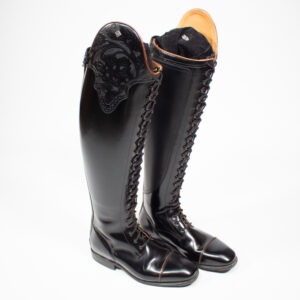 DeNiro Reitstiefel Polo Lack schwarz 39