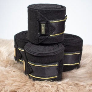 Equestrian Stockholm Bandagen black gold WB