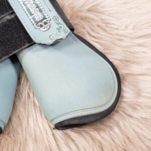 Showmaster Hartschalengamaschen hellblau Pony