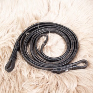 Kandarenzügel Leder schwarz WB