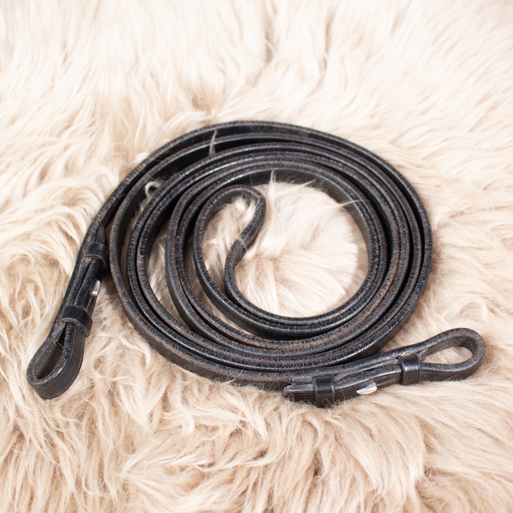 Kandarenzügel Leder schwarz WB