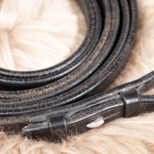 Kandarenzügel Leder schwarz WB