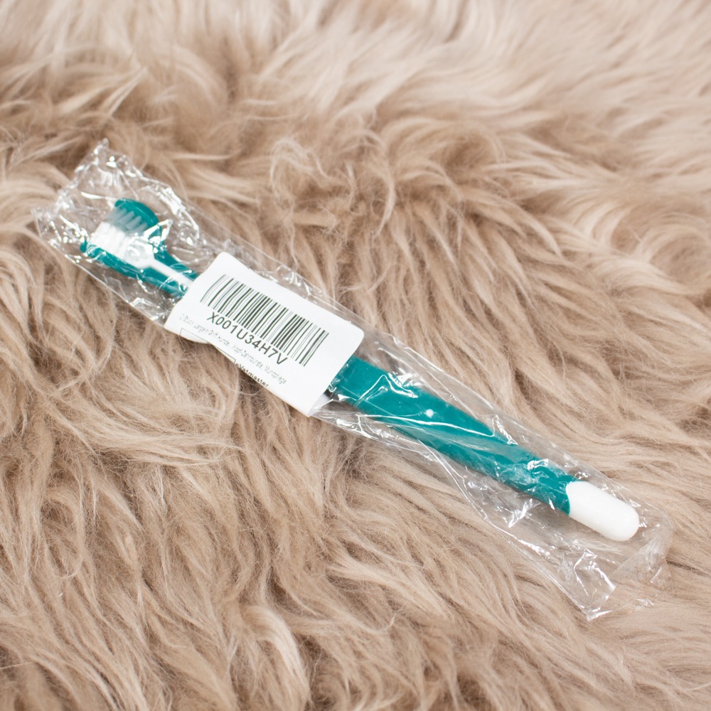 Hunde Zahnbürste grün