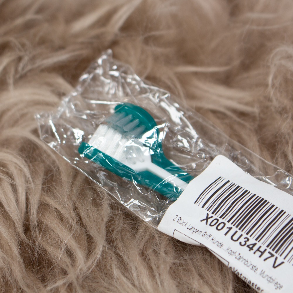 Hunde Zahnbürste grün – Bild 2