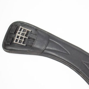 Claridge House Kurzgurt Leder schwarz 80 cm