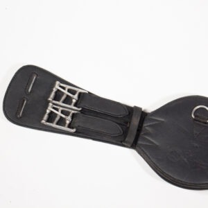 dt saddlery Kurzgurt Leder schwarz 45 cm