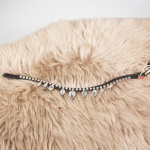 Claridge House Stirnriemen Starlight schwarz COB