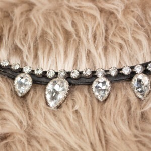 Claridge House Stirnriemen Starlight schwarz COB
