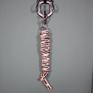 Führstrick mit Karabiner rosa