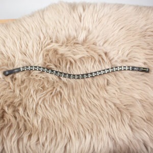 Wembley geschwungener Stirnriemen schwarz WB