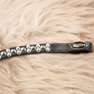 Wembley geschwungener Stirnriemen schwarz WB