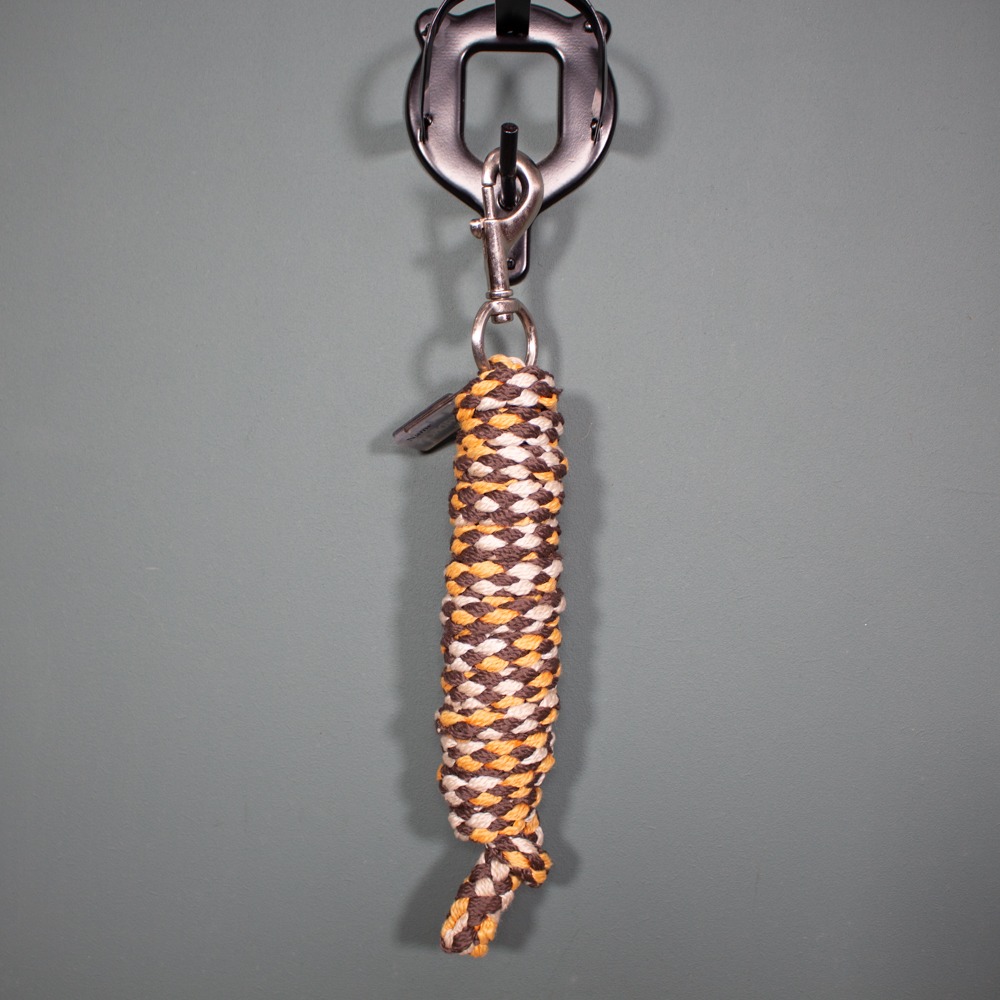 Eskadron Führstrick mit Karabiner orange/braun