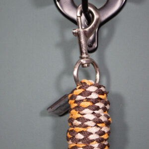 Eskadron Führstrick mit Karabiner orange/braun