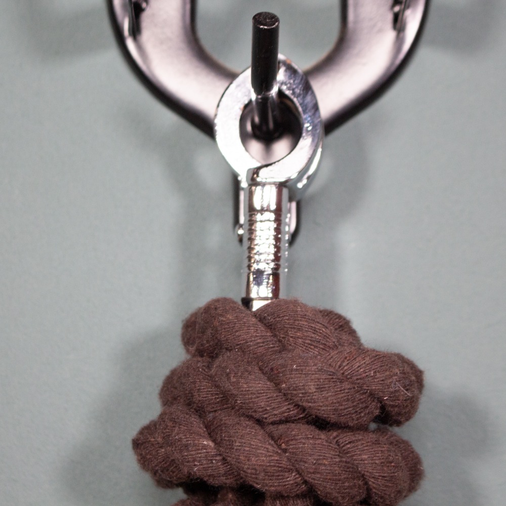Führstrick mit Panikhaken braun – Bild 2