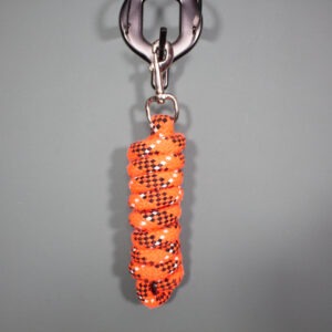 Führstrick mit Karabiner orange
