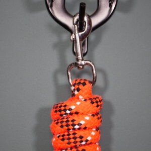 Führstrick mit Karabiner orange
