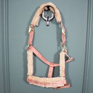 Eskadron Heritage Halfter Glossy Double Pin Faux Fur rosewood COB