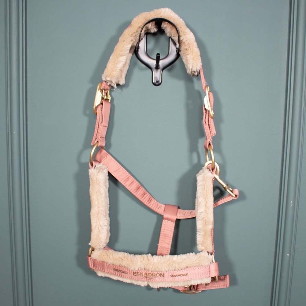 Eskadron Heritage Halfter Glossy Double Pin Faux Fur rosewood COB