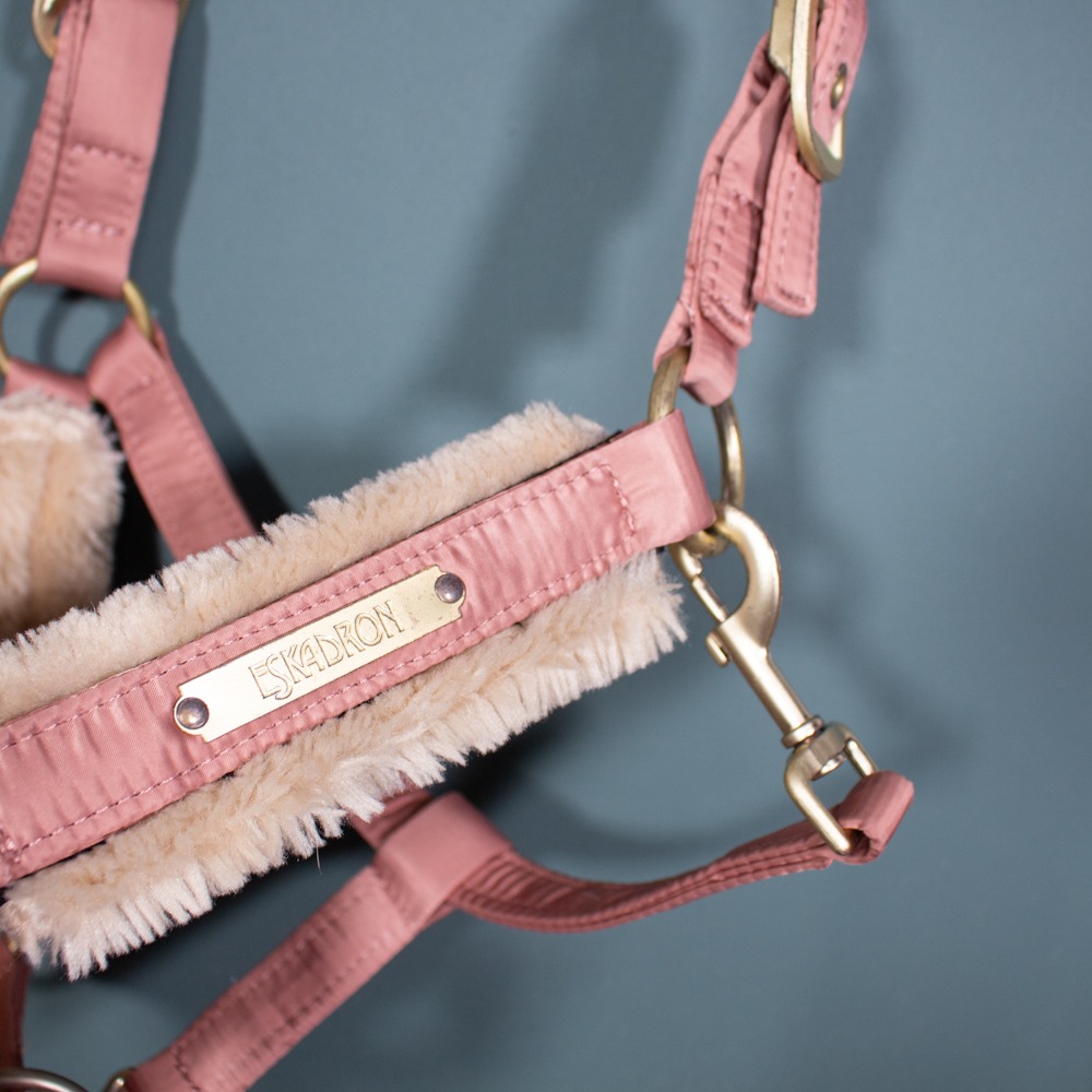 Eskadron Heritage Halfter Glossy Double Pin Faux Fur rosewood COB – Bild 3