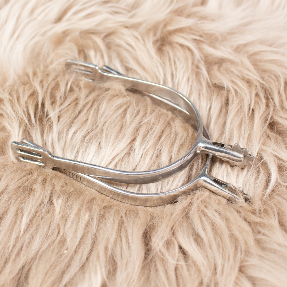 Silk Steel Sporen Sonnenrad silber