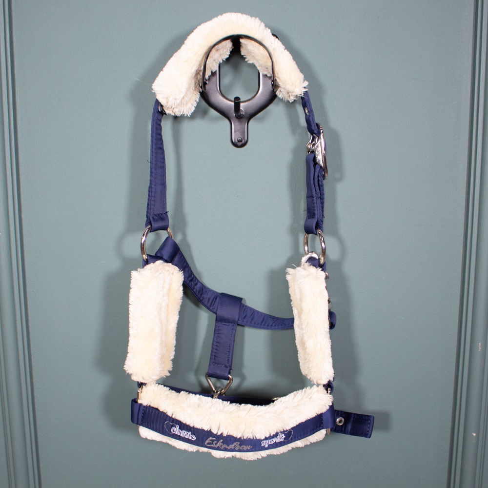 Eskadron Halfter Doublepin Faux Fur darknavy P2